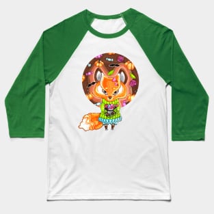 fox named liso on halloween Baseball T-Shirt